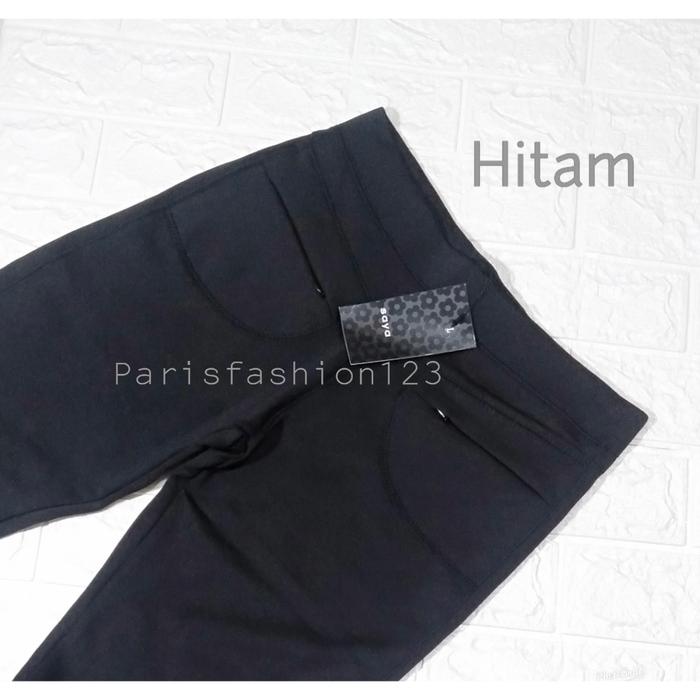 Gambar Celana Panjang Wanita Import Merk Saya Bahan Scuba Stretch Lembut Tebal-Celana Saya Jumbo - Hitam, L dari Parisfashion123 undefined Tokopedia