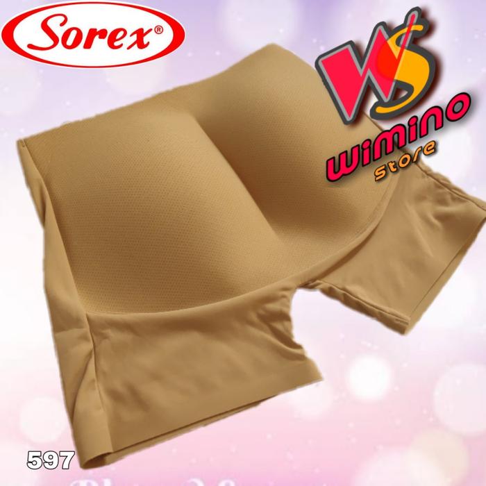 Gambar M597 Sorex Celana Dalam Wanita Korset Boxer Busa Bokong, Pantat Palsu Cewek Size S M L XL (BB 35 - 55 Kg) - Cream, S dari sumieco9055 undefined Tokopedia