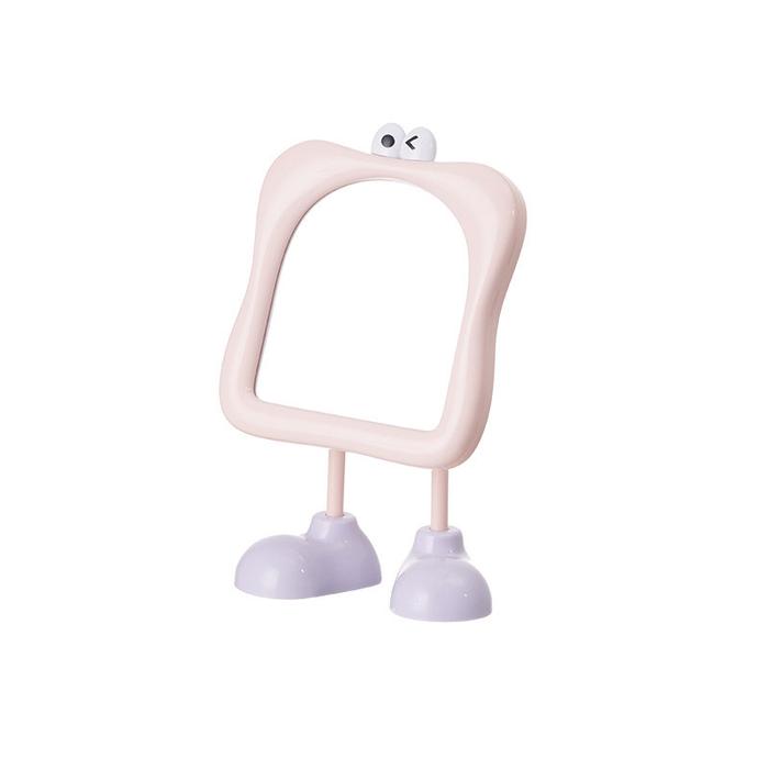 Gambar Cermin Makeup Desktop Dengan Braket/Cermin Rias Korea/Kaca Rias Make Up /Cermin Rias Mike Lucu/ Cermin Rias Meja / Make Up Mirror - Pink dari Goodluck Gems undefined Tokopedia