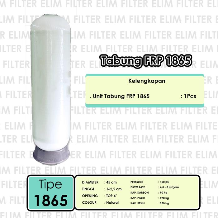 Gambar Tabung Filter Air FRP 1865 - Tank Only dari ELIM Filter undefined Tokopedia