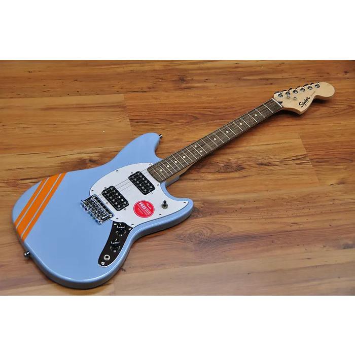 Gambar Squier FSR Bullet Competition HH Mustang with Stripes, Electric Guitar - Dahne Blue dari GH Music Store undefined Tokopedia