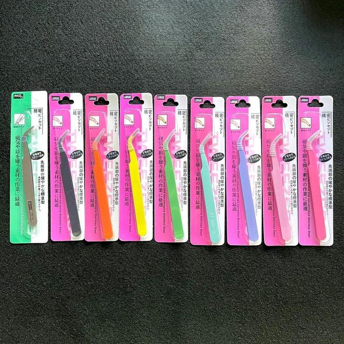 Gambar Perlengkapan Eyelash Extension Siap Pakai Bengkok by Yaxshi Beauty - Wajah, Mangkok - 1pcs pinset bengkok, Random/Acak dari YAXSHI BEAUTY undefined Tokopedia