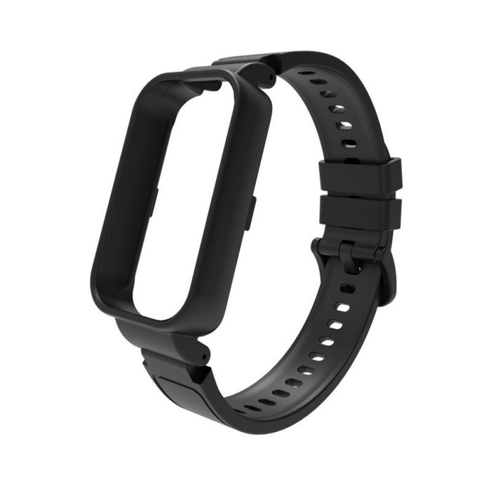 Gambar Tali  2 in 1 Strap+Case For Xiaomi SmartBand 9 Active Original Mi Band 9 Active Bahan Silikon Tali Jam Smartwatch Xiaomi Miband 9 Active - Black, Mi Band 9 Active dari COBRAFLY undefined Tokopedia