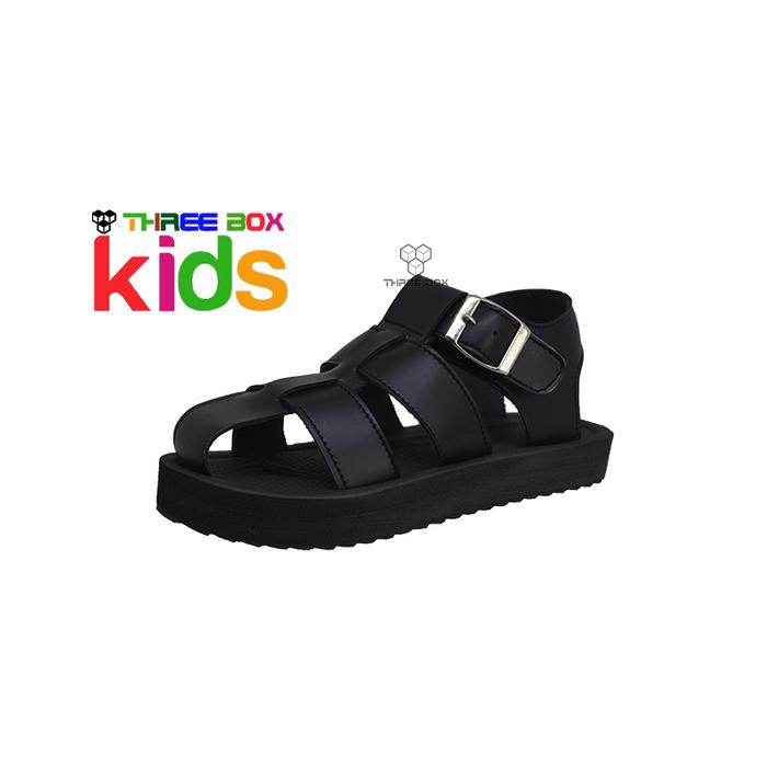 Gambar Welzick- Sandal Tali Anak Perempuan Kekinian Empuk Ringan - Mozu Kids - Black, 25 dari WELZICK undefined Tokopedia