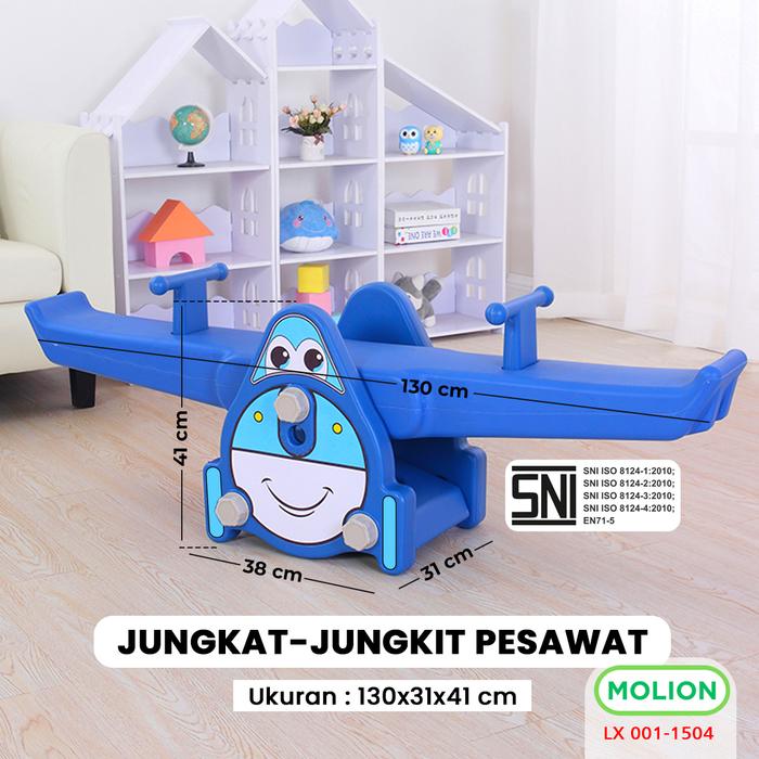 Gambar MOLION SNI Jungkat Jungkit Mainan Kuda Anak Rocking Horse Mainan Perosotan Seesaw Anak Kuda Kudaan Mainan Jungkat Jungkit Berstandar 001-M1503 - 1504BRU dari Speedsindonesia Kota Surabaya Tokopedia