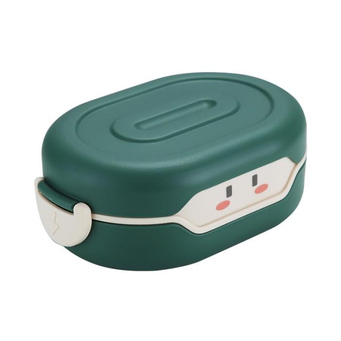 Gambar Kotak Bekal Makan Tempat Makan Anak Sekat Lunch Box Anak Motif Lucu - Green dari ARR Store Indonesia undefined Tokopedia