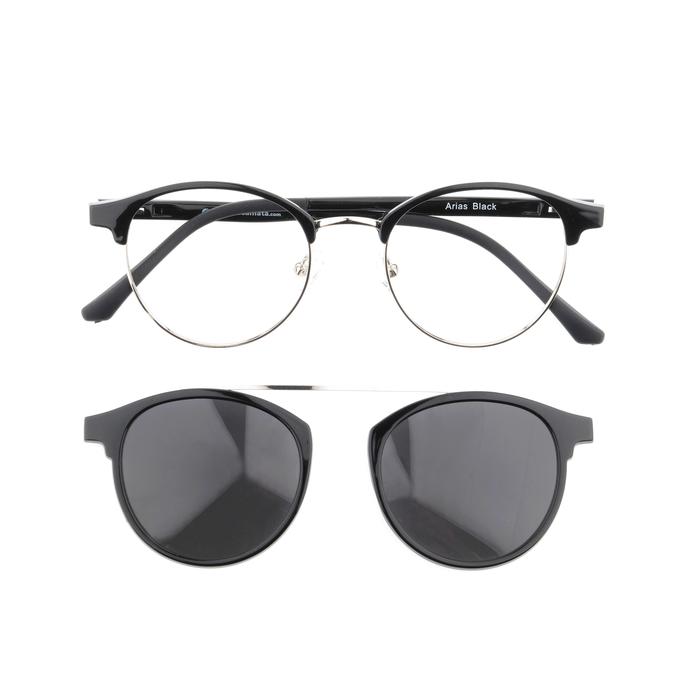 Gambar zonakacamata - Clip On ZK Arias Black - Frame Kacamata - Pria/Wanita Minus/Silinder/Plus - Frame Only dari zonakacamata_NEW Kota Surabaya Tokopedia