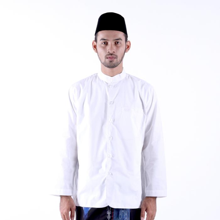 Gambar Baju Koko BHS Classic Habaib Motif Ashim Warna Putih - XXL dari SarungBHS Kab. Gresik Tokopedia