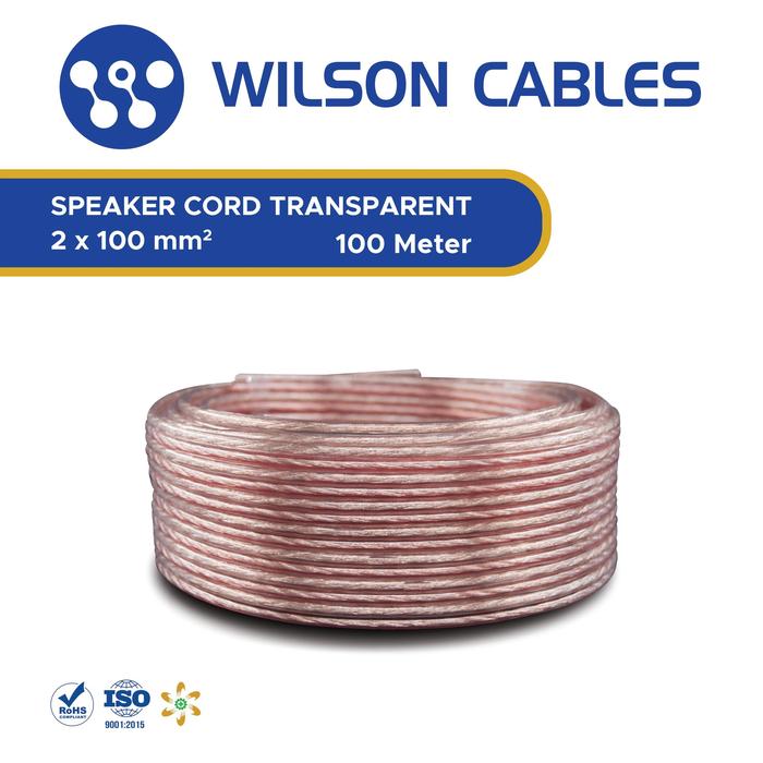 Gambar Kabel Audio 2x100 TR - Speaker Cord Wilson Cables - 100 Meter dari Wilson Cables Kab. Tangerang Tokopedia