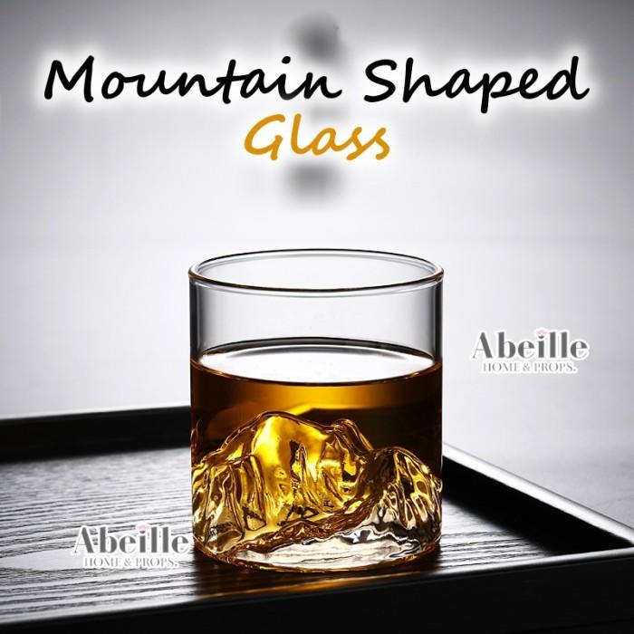 Gambar GELAS KACA BENTUK GUNUNG MOUNTAIN SHAPED GLASS 200ML - 180ml dari ABEILLE HOME undefined Tokopedia