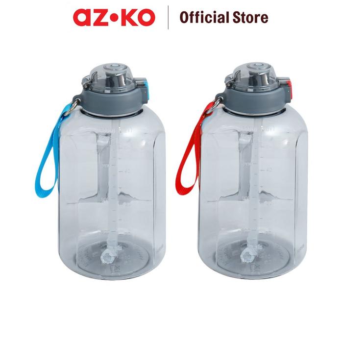 Gambar AZKO Kris Handy Botol Minum Tritan 1.5 ltr Tumbler Botol Air Tempat Minum Botol Minuman Water Bottle Tumbler Minum Tambler - Biru/Abu-abu dari AZKO ID undefined Tokopedia