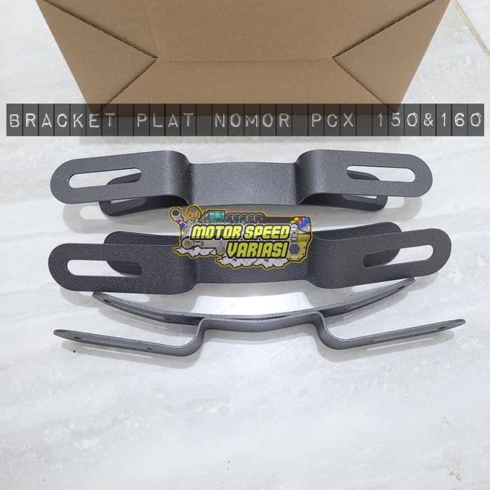 Gambar Bracket Breket Dudukan Plat Nomor no Honda PCX ADV 150 160 Depan Visor Bahan Tebal Anti Goyang - Nopol, Plat adv pcx d'visor dari Motorspeedvariasi undefined Tokopedia