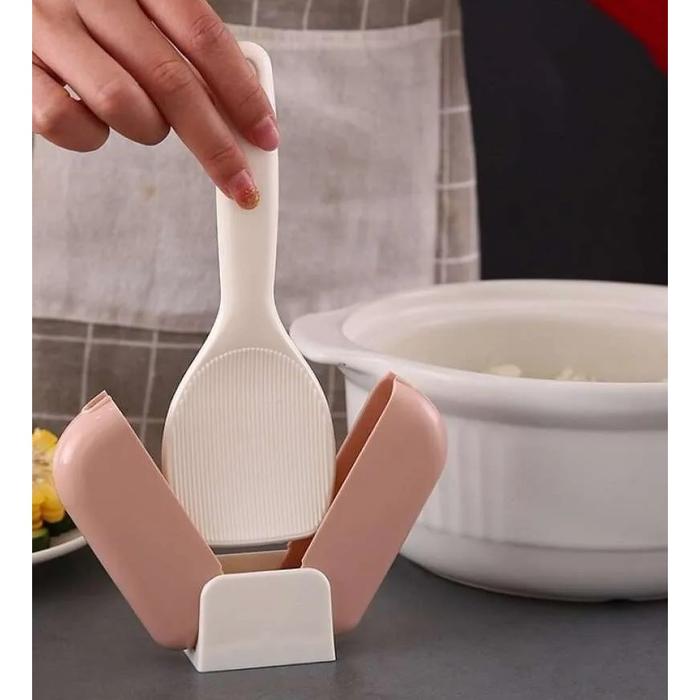 Gambar Tempat Centong Nasi Dengan Tutup Otamatis - Sendok Nasi nutup otomatis dari zansen Shop undefined Tokopedia