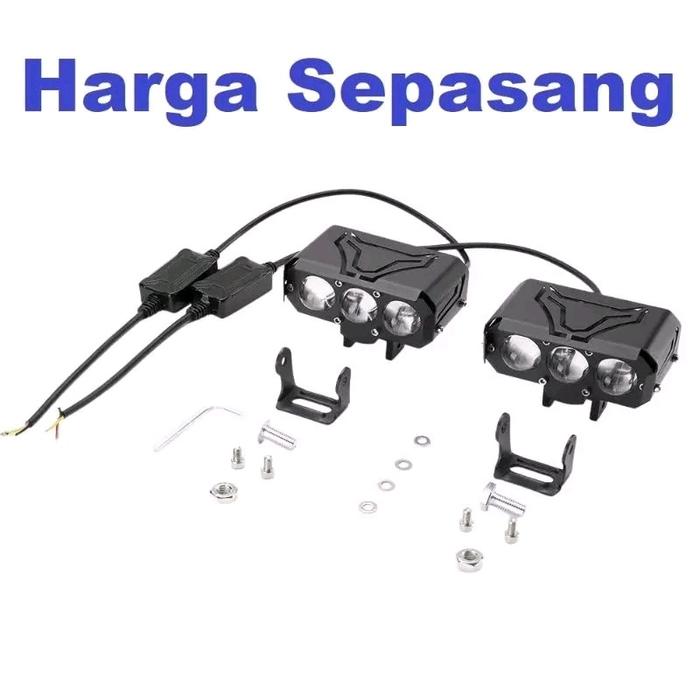 Gambar Lampu Tembak Sorot Laser Gun 24 Volt SQL 2 3 Mata LED SQL2 SQL3 Truk Bus Canter Putih Kuning 2 Warna OWL D2 Hi Lo CSP Cutoff Motor Mobil High Low Lasergun Offroad Bar Cree Jauh Dekat Dim Truck Bis Fuso Ragasa Traktor Tronton Foglamp Mini Driving Worklight - SQL 3 SEPASANG dari Trijaya LED Motor undefined Tokopedia