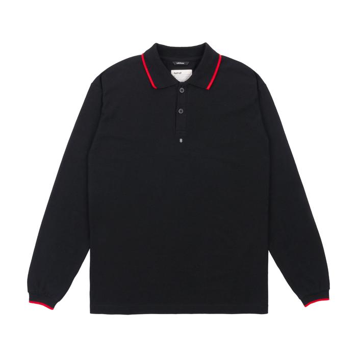 Gambar KAOS KERAH POLO SHIRT CASUAL PRIA LENGAN PANJANG HITAM ORIGINAL MATERNAL DISASTER | ABSENCA - L dari FRIDAYKILLER STORE undefined Tokopedia