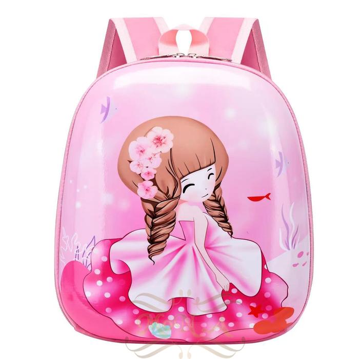 Gambar Tas Ransel Telur Anti Penyok PG/PAUD dan TK karakter lucu Imut Kualitas Import Premium -M0200 B Anak Fashion - Putri Kepang dari candycandyku undefined Tokopedia