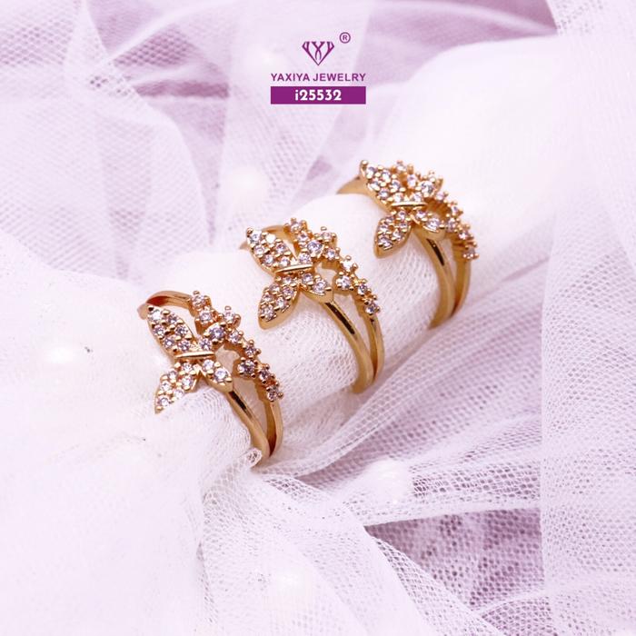 Gambar Yaxiya Cincin Wanita Motif Kupu Aksesoris 186 - Ei25532, 16mm dari YAXIYA JEWELRY undefined Tokopedia