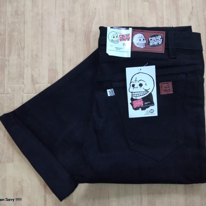 Gambar Celana Cutbray Pria Best Seller Clana jean Komprang / Flare Jean Cutbray thn 90an Celana Lebar Bawah Retro Denim biru hitam Jeans Panjang Slim Fit - HITAM CB, NO.31 dari FAR store undefined Tokopedia