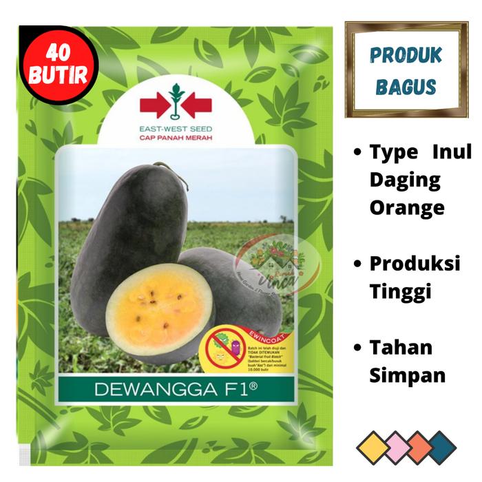 Gambar Benih Bibit Semangka Inul Kuning Orange DEWANGGA F1 isi 40 Butir dari Cap Panah Merah berkulit Hijau Gelap - Not Specified dari Rumah Vinca 19 undefined Tokopedia