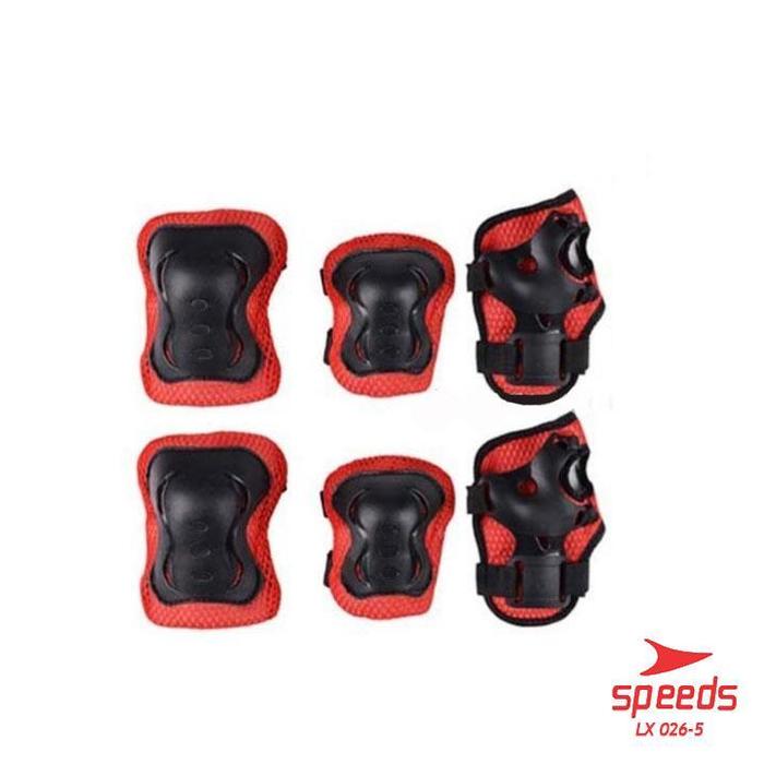 Gambar Speeds Set Decker Anak Alat Pelindung Lutut Siku Dan Telapak Tangan Anak 026-5 - MERAH dari Speeds Store undefined Tokopedia