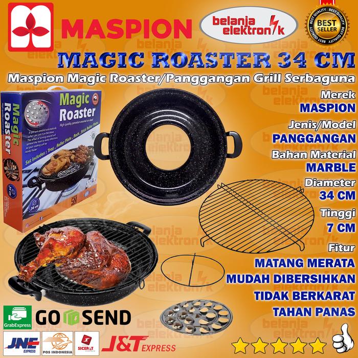 Gambar MASPION MAGIC ROASTER 34 CM PANGGANGAN GRILL/PEMANGGANG SERBAGUNA - MSPN-205-ROASTER dari Belanja Elektronik undefined Tokopedia