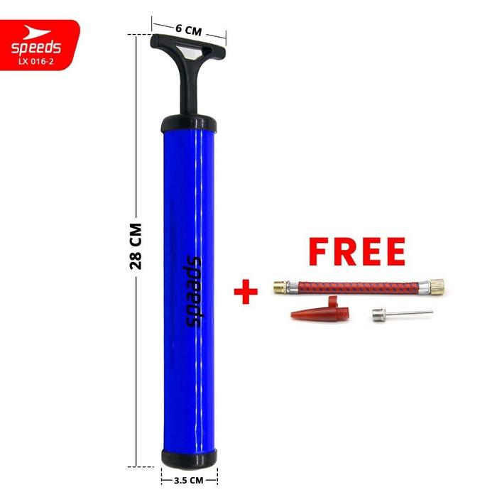 Gambar SPEEDS Pompa Angin Mini Bola / Pompa Ban Air Hand Pump Baloon Pompa Angin Serbaguna 016-16 - -2 BIRU dari Speeds Store Kota Surabaya Tokopedia