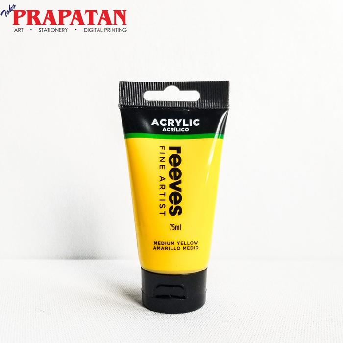 Jual Reeves Acrylic Paint / Cat Akrilik Reeves 75 ml - Medium Yellow ...
