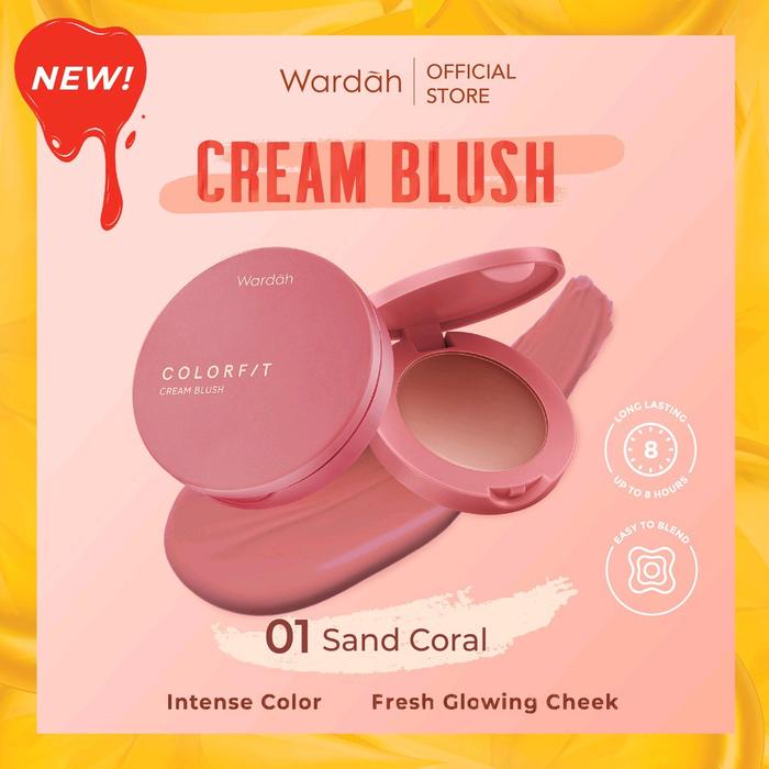 Gambar Wardah Colorfit Cream Blush | Blush On - 01 Sand Coral dari Pommyshop21_NEW undefined Tokopedia