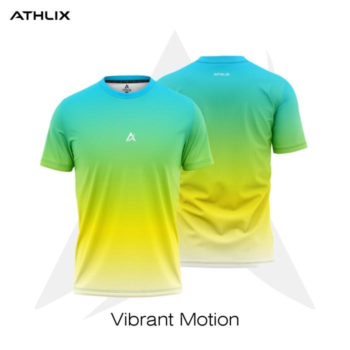 Gambar Athlix Velocity Fade Series - Baju Olahraga Gradasi Dry Fit Elegan Motif Kaos Sport Gym Sportwear Pria Wanita Activewear Unisex Harian - Vibrant Motion, L dari KRB Pro undefined Tokopedia