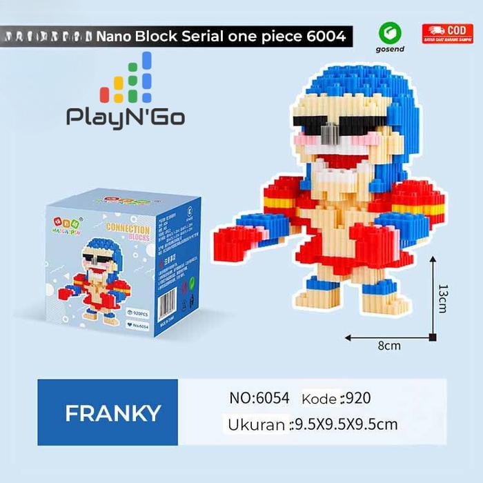 Gambar ORIGINAL Nano Blocks Bricks ONEPIECE Mini Series 3D, OnePiece Mainan Blok Susun, brick mini luffy zoro sanji choper, Dekorasi Hiasan Karakter Animasi, hadiah Kado Anak - Pranky dari PlayNGo undefined Tokopedia