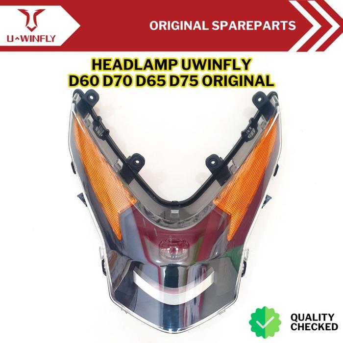 Gambar Lampu Depan / Reflektor / Headlamp Sepeda Listrik Uwinfly D60 D70 D65 D75 ORIGINAL 1 SET dari SEMOLIS PART undefined Tokopedia