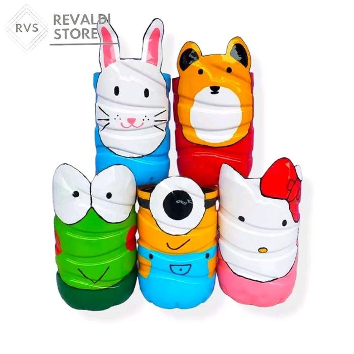 Gambar Prakarya Daur Ulang Tempat Pensil / Vas Bunga Dari Botol Bekas dari RevaldiStore06 undefined Tokopedia