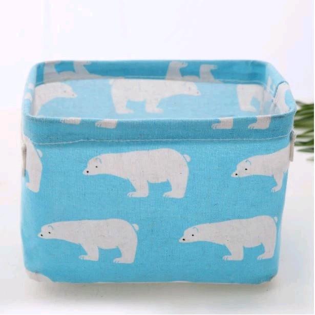 Gambar Desktop Storage - Wadah Penyimpanan Serbaguna - Tempat Perlengkapa kecil - Mini Organiser Multifungsi - BEAR BIRU dari Aurel Babyshop undefined Tokopedia