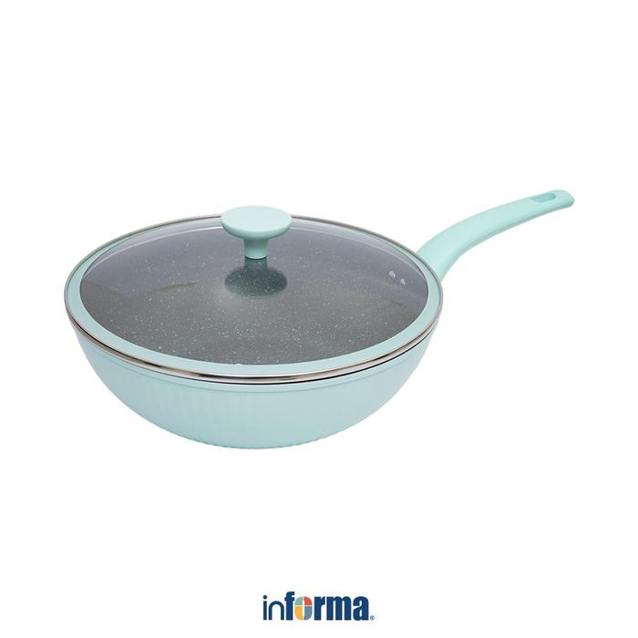 Gambar COOKING COLOR 30 CM HARRIS WAJAN PENGGORENGAN WOK - HIJAU dari Informa Indonesia undefined Tokopedia