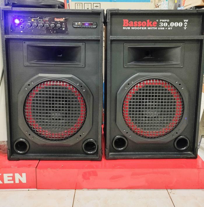 Gambar BASSOKE Speaker Aktif [12 Inch] SP-1210 Bluetooth,USB,Big Bass dari Harco elektronik_NEW undefined Tokopedia