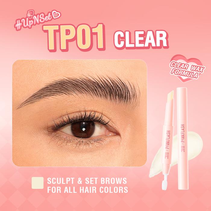 Gambar [Official] PINKFLASH 2-in-1 waterproof sculpting brow wax with Brush Long-lasting Styling Eyebrow Soap Alis Pencil E28 - TP01 dari PINKFLASH STORE Kab. Tangerang Tokopedia