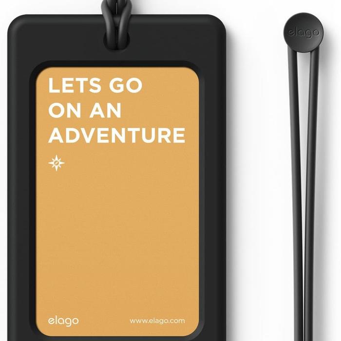 Gambar Elago Luggage Tag Koper Baggage Nametag Id Card Silicone Gantungan Original New Waterproof - Black dari Garuda Gadget undefined Tokopedia