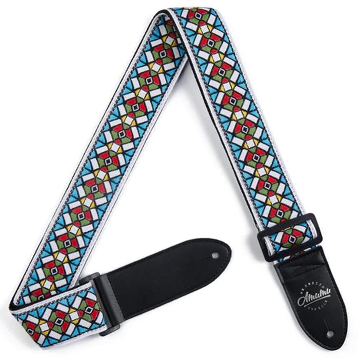 Gambar Amumu CO27J Strap Gitar motif Stained Glass Vintage Jacquard - Warna dari Grandia Shop undefined Tokopedia
