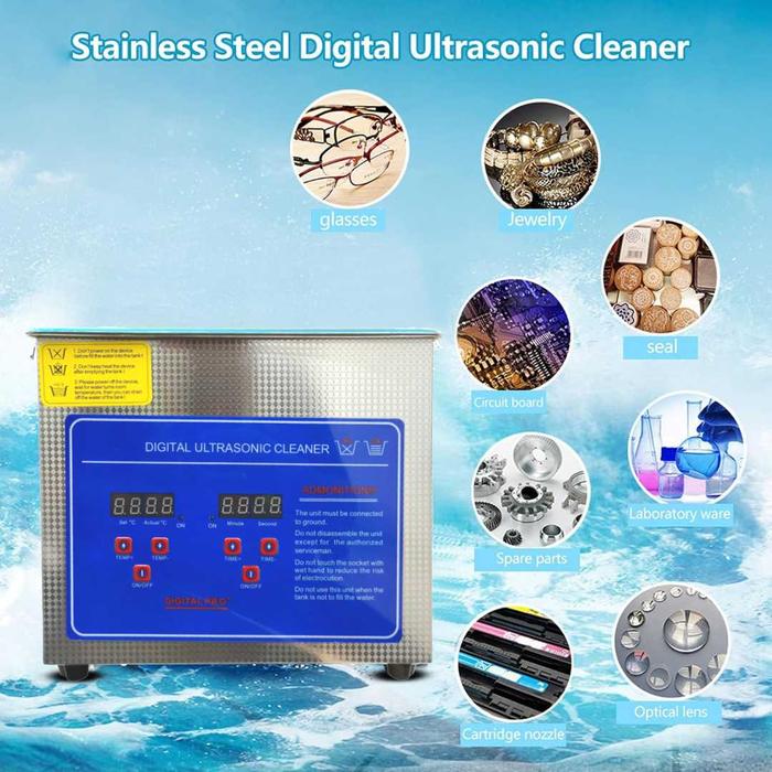 Gambar Taffware Mesin Pembersih Perhiasan Ultrasonic Cleaner 120W 3L - KZ-D3 - Silver dari Usea Official Store Kota Administrasi Jakarta Barat Tokopedia