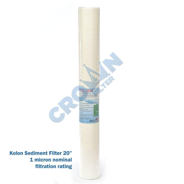 Gambar Cartridge filter air / water filter 20" Kolon 0.1 Micron - 20 INCH 0.1 MICRON dari Crownfilter undefined Tokopedia