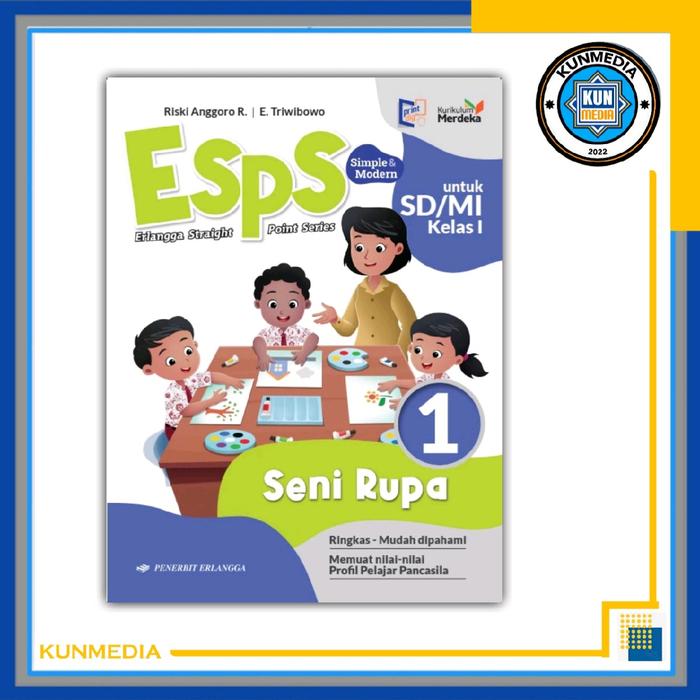 Gambar BUKU ESPS SENI RUPA KELAS 1 2 3 4 5 6 SD KURIKULUM MERDEKA PENERBIT ERLANGGA ORIGINAL VKM Siswa - kelas 1 dari KUNMEDIA undefined Tokopedia