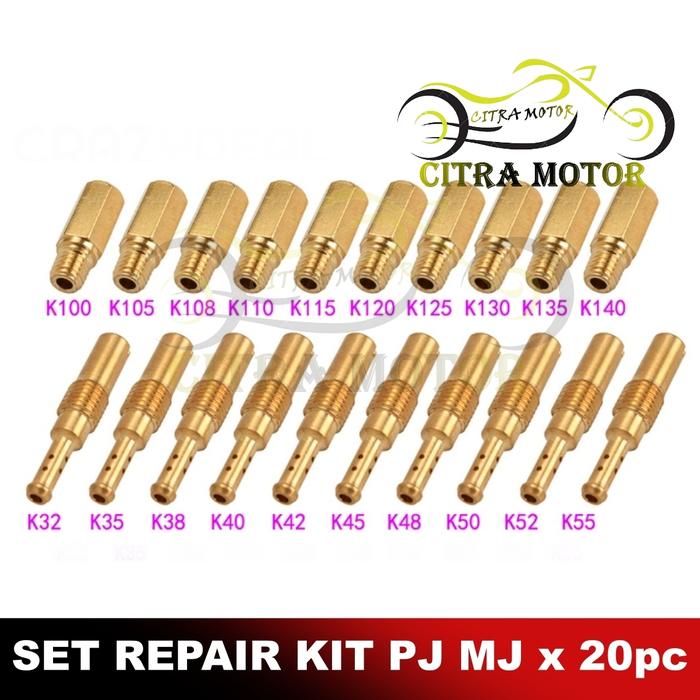 Gambar COD SET REPAIR KIT 20 PC PILOT JET MAIN JET PE / PWK KEIHIN ORIGINAL ASLI JET MJ PJ KEIHIN MIKUNI SUDCO ORIGINAL KARBURATOR KARBU KALBULATOR AIRSTRIKE BLACKRAVEN BLACKVIPER CPO KARBU VIPER - SET PWK dari CITRARAYA SHOP undefined 4 Tokopedia