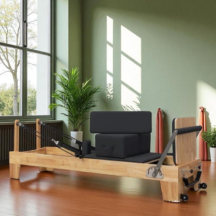 Gambar Pilates Reformer Rubber Wood Core Bed No-Joint Stainless Hitam F03 XIMIJI dari J.K.B MALLE undefined Tokopedia