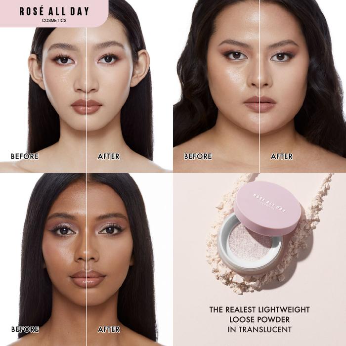 The Raelet Promo Rosé All Day The Realest Lightweight Loose Powder - Translucent ...