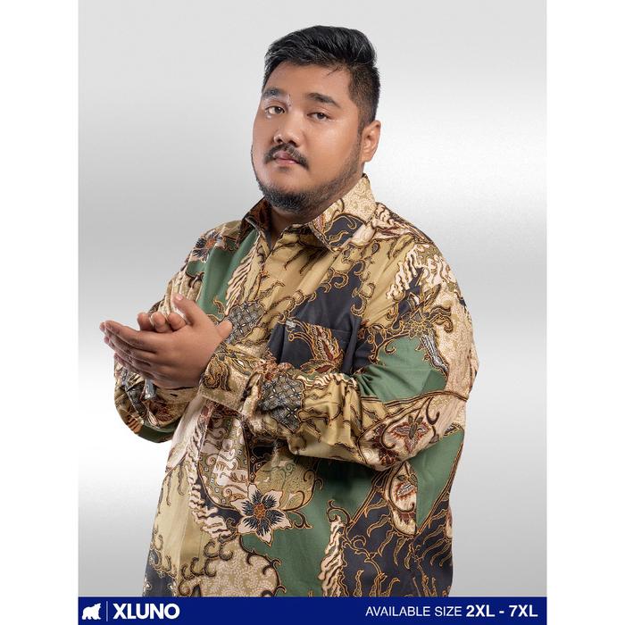Gambar XLUNO x Laskala Batik Premium Asasta Kemeja Batik Jumbo Pria Big Size Lengan Panjang - 2XL dari xluno.id undefined Tokopedia