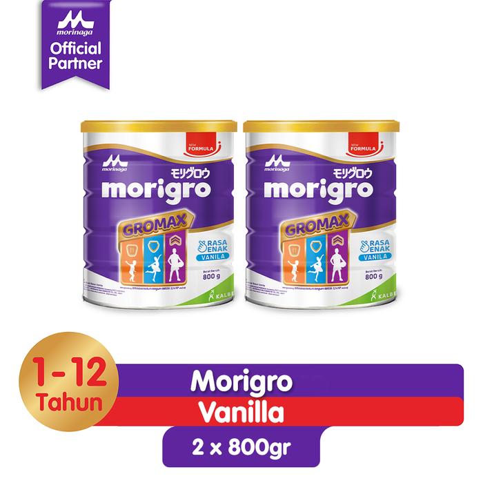 Gambar Paket 2pcs Morigro Powder Vanilla 800gr dari Morinaga undefined Tokopedia