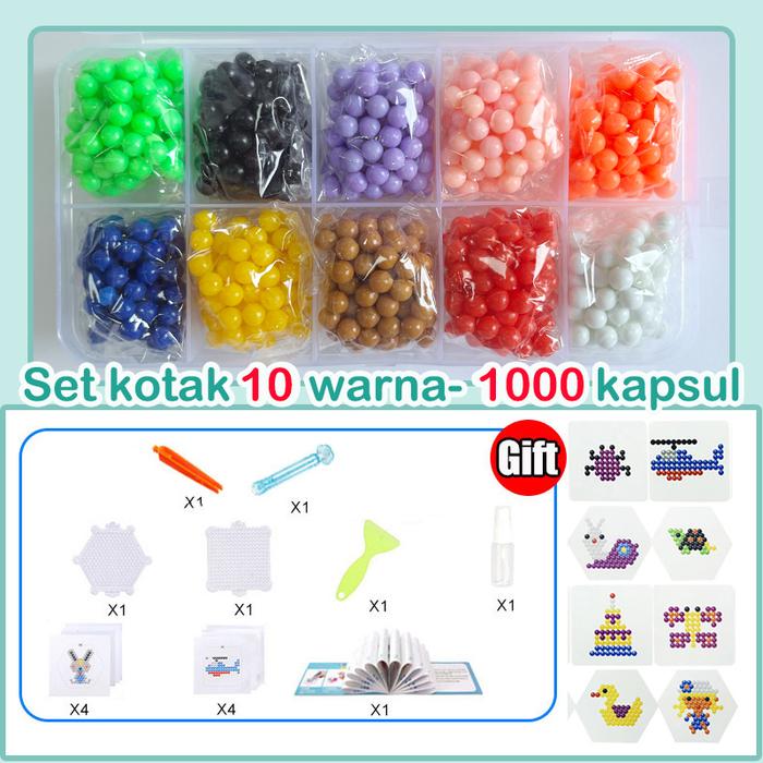 Gambar 24 Warna 4400 Buah Mainan Edukasi Anak-anak/DIY Manik-manik Air Ajaib Anak-anak/mainan Anak-anak DIY Set Hadiah Terbaik Untuk Anak-anak Toys - 1000+accessories dari Smarcol.ID undefined Tokopedia