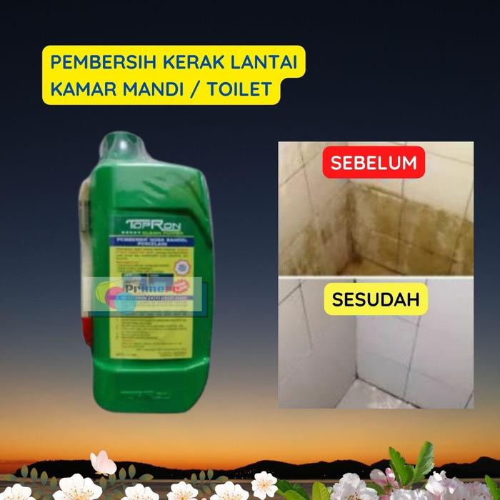 Gambar Pembersih Kamar Mandi Berkerak Membandel Ampuh Cair Topron 1 Liter - Topron dari Primere_NEW undefined Tokopedia