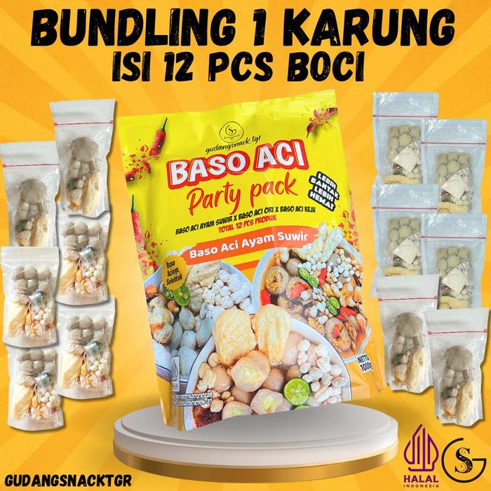 Gambar 1 KARUNG BASO ACI VARIAN RASA 4 KEJU MOZZA,4 AYAM PEDAS,4 ORI GUDANGSNACKTGR PARTY PACK dari GUDANG SNACK TGR undefined Tokopedia