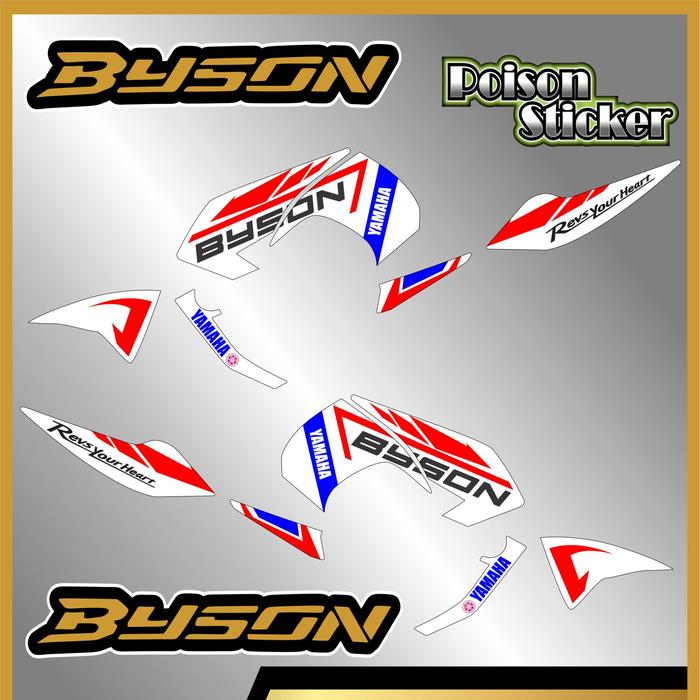 Gambar Stiker Striping BYSON KARBU Striping List Variasi YAMAHA BYSON KARBU code 04 - merah, LEMBARAN, KIN dari papa digital printing undefined Tokopedia